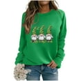 thumbnail image 2 of LEKWK Sweatshirts for Women Gold Glitter Crew Neck Long Sleeve St Patricks Day Shirt Sparkle Shamrock Clover Graphic Festival Pullover, 2 of 5