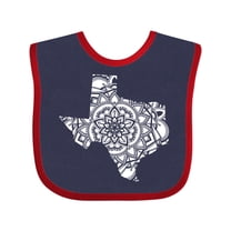 Inktastic Texas Silhouette Mandala Boys or Girls Baby Bib