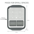 thumbnail image 4 of Kitchen Details 2 Tone Self Draining Dish Rack 16" L, Gray, 4 of 6