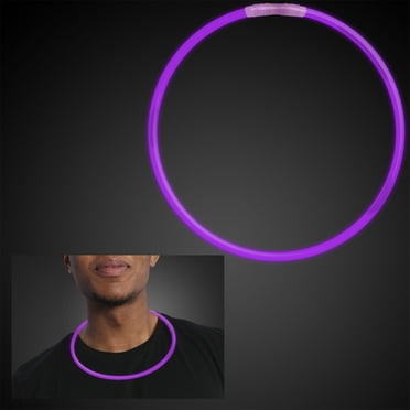 22 Premium Glow Stick Necklaces in Purple (Set of 50)