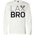 thumbnail image 3 of Inktastic Lax Bro Lacrosse Long Sleeve T-Shirt, 3 of 5