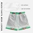 thumbnail image 3 of FORMRS Boys Swim Trunks Quick Dry Mesh Liner Boardshorts Sizes XS-XL, Brown American Footballs, 3 of 7