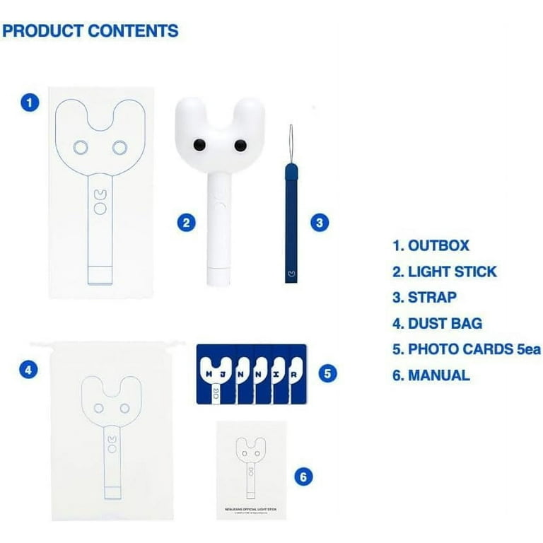 NEWJEANS Lightstick Official Light Stick with Photocards - Walmart.com