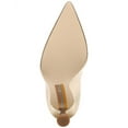 thumbnail image 4 of Sam Edelman Antonia Gold Leather Fashion Slip On Pointed Toe Heeled Pump Shoes (Gold Leaf, 6.5), 4 of 5