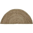 thumbnail image 3 of Avgari Creation Half Round Design Rug Natural Jute Beige Designer Handmade Braided Floor Mat Door Mat Runner-3x6”Feet, 3 of 5