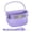 Purple, variant on Yucurem Durable Kids Bike Basket, Waterproof Bicycle Front Basket Handlebar Bag with Reflective Safety Straps, Fabric Bicycle Basket for Boys & Girls (Navy)
