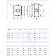 تدفق مختلط داخلي من Fantech 10 في مروحة FKD 10XL 1267 CFM