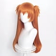 thumbnail image 3 of Peluca para cosplay Wiggy Mermaid, naranja y jengibre con coletas, 3 of 7
