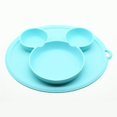 thumbnail image 2 of Children Silicone Plate Bowl With Suction Cup Feeding Dishes Tableware, 2 of 5