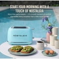 thumbnail image 4 of Nostalgia Classic Retro 2-Slice Toaster, Aqua, 4 of 8