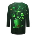 thumbnail image 5 of St. Patrick's Day Sweatshirt for Women Cute Cat Wearing Green Bowtie and Hat Graphic Crewneck Long Sleeve Loose Fit Soft Festive Holiday Party Top, 5 of 5