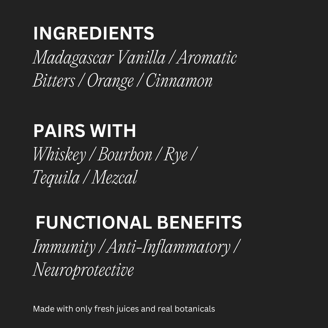 WithCo Ellis Old Fashioned Cocktail Mixer, Simple Ingredients, Non-Alcoholic, 16-ounce Bottle