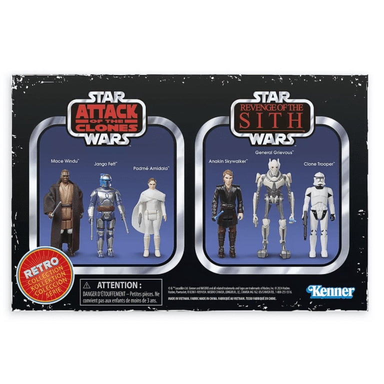 Hasbro, Action Figure Set, Episode II & III Retro Collection, 6