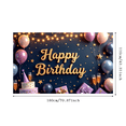 thumbnail image 3 of Decorative Design Birthday Party Banner Colorful Theme Happy Celebration Background for Birthday Party Kids Celebration Event Decoration, 3 of 4