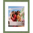 thumbnail image 1 of Vittanly 11x14 Picture Frame, Display Pictures 8x10 with Mat or 11x14 without Mat, Photo Frame for Wall or Table Top Display, Rustic Green, 1 Pack, 1 of 8
