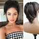 thumbnail image 1 of Peluca de cola de caballo, pelo corto y liso, pinza de peinado de seda de alta temperatura, accesorios para el cabello de cola de caballo, 1 of 5
