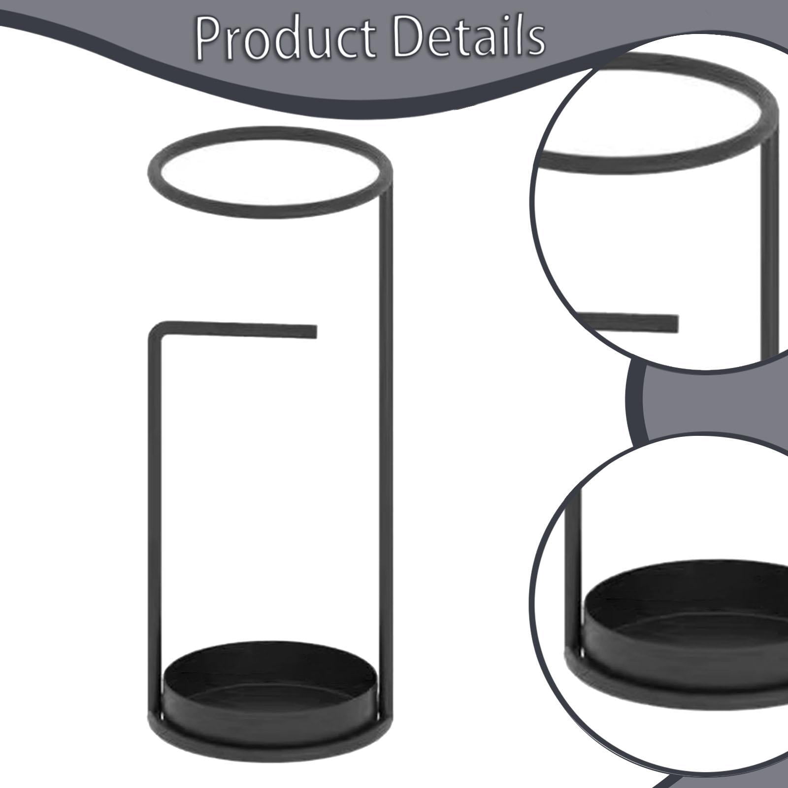 Fiocias Umbrella Stand Holder Umbrella Organizer Bin with Drip Tray for Kitchen Corridor black