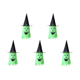 thumbnail image 1 of Fantasma Iluminado Con Sombreros Bruja Halloween Espeluznante () Verde, 1 of 4