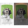 thumbnail image 2 of Caroline's Treasures LH9187CNL English Setter St. Patrick's Day Shamrock Portrait Ceramic Night Light, 6x4x3",, 2 of 2
