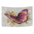 thumbnail image 5 of Wobogo Burgundy Butterfly Tapestry 90x60in Home Living Room Bedroom Wall Hanging Ornaments, 5 of 10