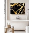 thumbnail image 6 of Black Gold Marble Wall Art for Living Room, Canvas Picture Wall Decor for Bathroom Bedroom, Modern Geometric Textured Painting Artwork for Office Kitchen Hallway Dining Room Home Decorations 16"x20", 6 of 8