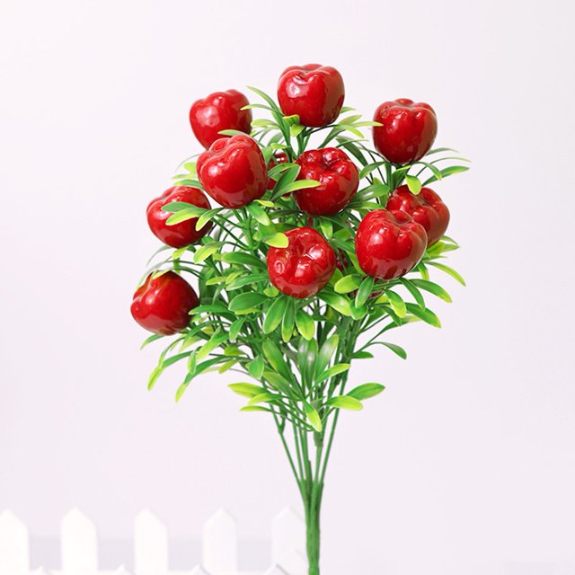 Lifelike and vibrant artificial fruit cutting for home and office decor
