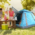 thumbnail image 6 of 4-5 Person Instant Pop Up Camping Tent, Waterproof Family Tent with Mosquito Net Windows, Portable for Hiking & Outdoor Travel, 6 of 10