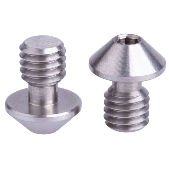 ProMediaGear A23 3/8"-16 Screw with 5/32" Head for Mounting Long Lenses, Set of 2