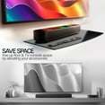 thumbnail image 4 of VIVO Floating Wall Mount 24" Tempered Glass Shelf for DVD Player, Gaming, Audio, 4 of 8