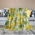 thumbnail image 2 of Nawypu  Lemon Print Blanket Flannel Fruits Throw Blankets Gift for Aldults Kids Bed Couch Sofa, 2 of 6