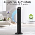thumbnail image 2 of Ventilador De Torre 40 Pulgadas 100cm Con Control Remoto, 5 Velocidades Temporizador 12h, Silencioso Y Portátil Modelo Negro, 2 of 4