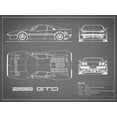 thumbnail image 2 of Rogan, Mark 14x12 Gold Ornate Wood Framed with Double Matting Museum Art Print Titled - Ferrari 288-GTO-Grey, 2 of 4