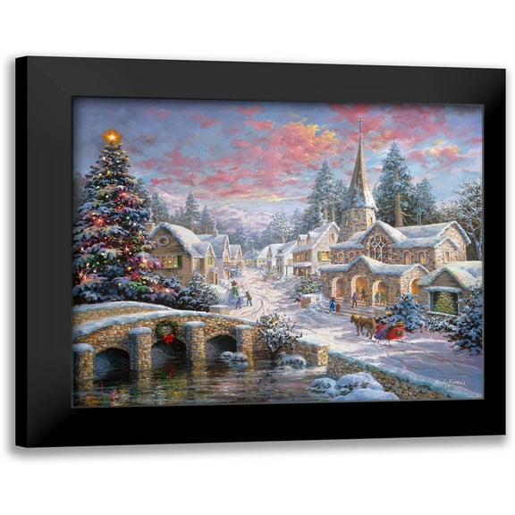 Heaven On Earth 14x12 Black Modern Framed Museum Art Print Titled - Boehme, Nicky