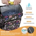 thumbnail image 2 of Travel Cooler Bag - Pioneer Flower Floral Print Pattern Camping Beer Cooler Backpack with Bottle Opener- Waterproof Insulated Picnic Backpacks - Cooler Bag for Beach, 2 of 6