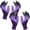 2 Pairs  Purple, variant on 1 Pair Garden Claw Gloves – Comfortable Gardening Gloves with Built-in Claws for Digging, Planting & Raking for Women