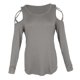 thumbnail image 4 of Camiseta Mujeres Strappy Hombro Tops Ajuste Flojo Mujer De Cumpleaños METRO Yinane blusa tops hombro frío, 4 of 8