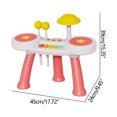 thumbnail image 2 of Fiudx Ofertas Y Liquidación Batería De Jazz Para Niños, Tambores Para Bebés, Rompecabezas Para Bebés, Educación Temprana, Instrumentos Musicales, Tambores Musicales De Juguete, 2 of 5