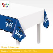 Party City Blue School Spirit Graduation Tableware Kit for 24