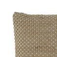 thumbnail image 2 of 20 x 20 Handwoven Jute Pillow with Texture Details, Set of 4, Brown, 2 of 4