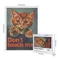 thumbnail image 4 of 500 pcs don't touch me Slogan vintage cat 500 piece puzzle for adults,Challenging Brain Exercise,Classic Animal Art Wooden Puzzles,Fun Cat Retro Wooden Puzzles,Creative Activity Hobbies for Adults, 4 of 6