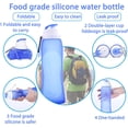 thumbnail image 3 of Bouteille d'Eau Pliable Bouteille d'Eau Pliable Bouteilles d'Eau Pliables Sans BPA Flexible Réutilisable Bouteille d'Eau de Voyage Douce Pliable Bouteille d'Eau Pliable Camping Randonnée 500ml Étanche, 3 of 5