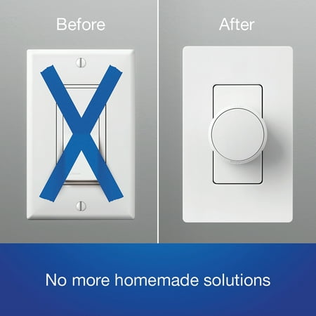 Lutron - Aurora Smart Bulb Dimmer Switch for Paddle Switches, Works with Philips Hue Smart Bulbs - White