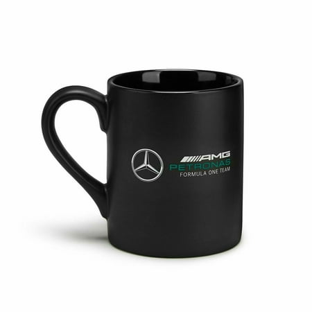 Mercedes Benz AMG Petronas F1 Logo Mug-Black/White