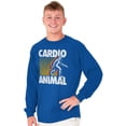 thumbnail image 5 of Cardio Workout Bigfoot Sasquatch Long Sleeve TShirt Men Women Brisco Brands M, 5 of 6