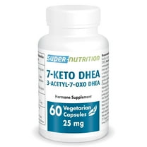 SuperSmart 7-Keto DHEA 25mg - Advanced DHEA Metabolite Supplement | Non-GMO & Gluten Free - 60 Vegetarian Capsules