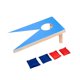 thumbnail image 4 of Juego interactivo de lanzamiento de sacos de arena de madera portátil para niños azul, 4 of 9
