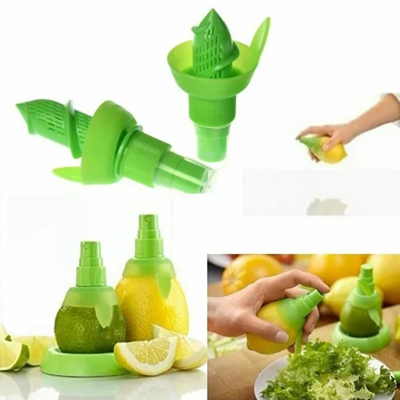 2Pcs Kitchen Orange Lime Sprayer Juice Extractor Juicer Lemon Fruit Spray Tool