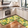 thumbnail image 3 of Kitchen Rugs Sets Of 2,Yellow Lemon Fruits GreenLeaves Pattern Anti Fatigue Kitchen Mat Rugs Non Slip Washable,Decorative Kitchen Floor Mats for Kitchen,Sink,Laundry,17"x47"+17"x47", 3 of 5