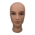 thumbnail image 3 of Cabeza de maniquí calva masculina jinwen para pelucas multifuncionales Base estable 02, 3 of 8