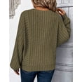 thumbnail image 4 of Cogild Women's Plus Size Sweaters for Women, Lightweight Ribbed Solid Color Long Sleeve, Oversized, 5XL, 4 of 5